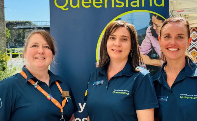 Three of the Council on the Ageing team